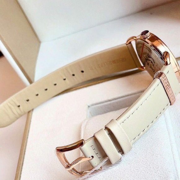 Versace Beige Womens Medusa Watch! NEW